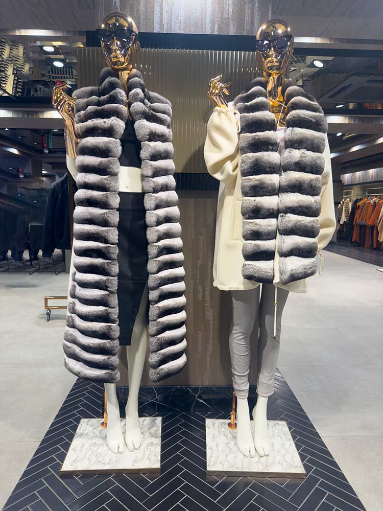 leather jacket with fur