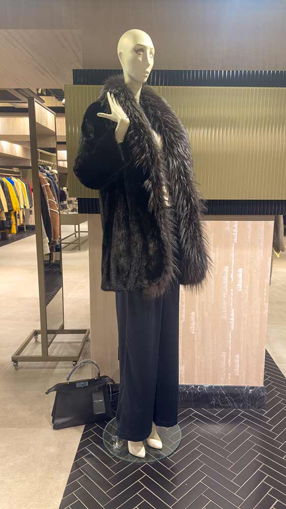 leather jacket with fur