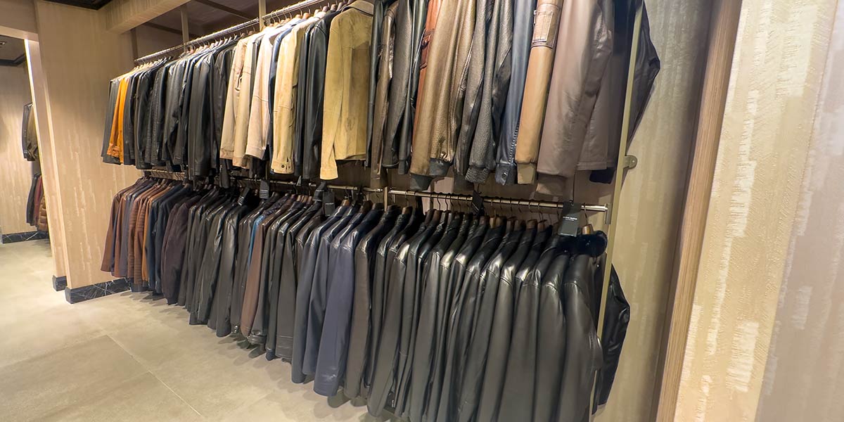 The image captures the mens leather shopping istanbul experience at Mahal Hasan Store featuring a row of urban leather essentials for men. Each jacket demonstrates premium calfskin durability with a visible thick leather texture that signifies high quality and strength. The display focuses on streamlined jacket silhouettes providing various slim fit outerwear options for the 2026 season. We use heritage craft techniques and traditional hand stitching to ensure the longevity of every piece in the collection. This visual guide is perfect for those planning their mens leather shopping istanbul journey to find urban leather essentials. You can see the result of premium calfskin durability and the precision of our streamlined jacket silhouettes. Every garment is a testament to heritage craft techniques and the beauty of traditional hand stitching.